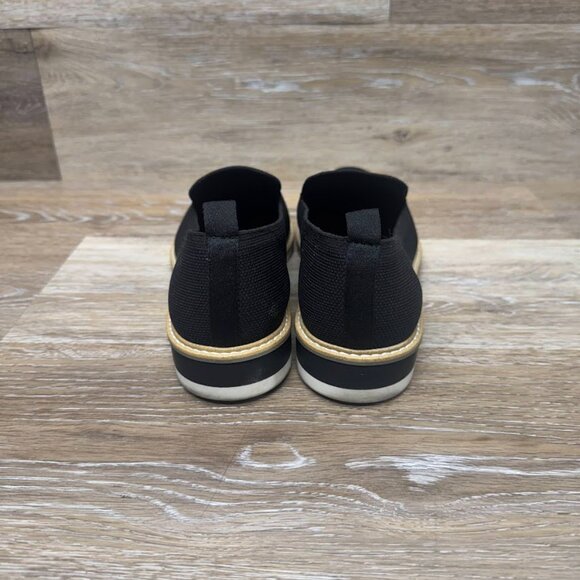 Adam Tucker Alana15 Black Mesh Stretch Slip On Loafers Women's Size 8.5 - Picture 3 of 6